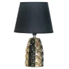 Zumaline Lampy Stołowe^Lampa stołowa glamour czarno-złota 31 cm