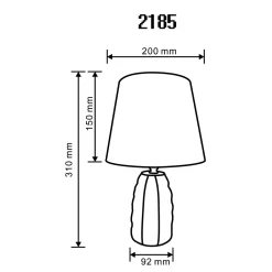 Zumaline Lampy Stołowe^Lampa stołowa glamour czarno-złota 31 cm