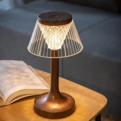 inny Lampy Ogrodowe|Lampy Ogrodowe^Lampa stołowa LED abażur USB 15x15x27,5 cm