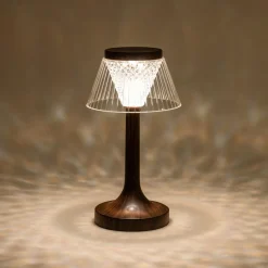 inny Lampy Ogrodowe|Lampy Ogrodowe^Lampa stołowa LED abażur USB 15x15x27,5 cm