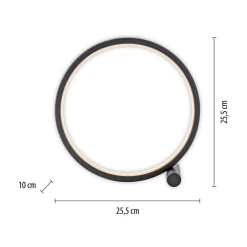 Best Paul Neuhaus Lampa stołowa LED czarna MINI RITUS