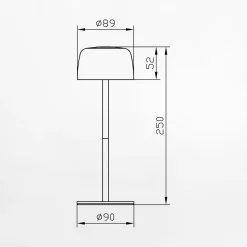 inny Lampy Ogrodowe|Lampy Ogrodowe^Lampa stołowa LED IP44 czarna POCO