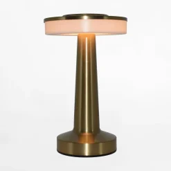 Hot inny Lampa stołowa LED złota SONET