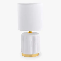 Zumaline Lampy Stołowe^Lampa stołowa nocna biała 27,5 cm
