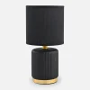 Zumaline Lampy Stołowe^Lampa stołowa nocna czarna 27,5 cm