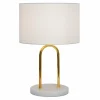 Sale Zumaline Lampa stołowa okrągła biała CARLOS