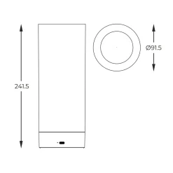 Discount Zumaline Lampa stołowa outdorowa z filamentem ESTERNO 24 cm