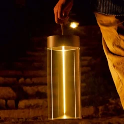 Discount Zumaline Lampa stołowa outdorowa z filamentem ESTERNO 32 cm