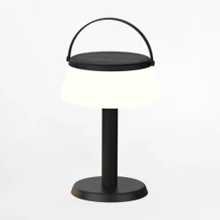 Discount Zumaline Lampa stołowa solarna czarna AURE