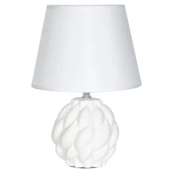 Sale Zumaline Lampa stołowa z abażurem biała 31,5 cm