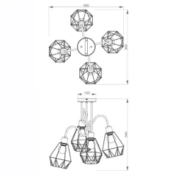 Luminex Wszystkie Lampy Sufitowe^Lampa sufitowa BERGEN IV 310