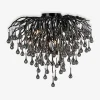 Paul Neuhaus Lampa sufitowa czarna ICICLE fi 50 cm