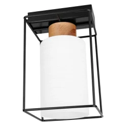 Spot - Light Wszystkie Lampy Sufitowe^Lampa sufitowa czarno-biała GRETTER