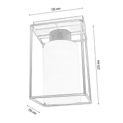 Spot - Light Wszystkie Lampy Sufitowe^Lampa sufitowa czarno-biała GRETTER