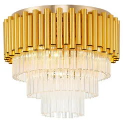 Zumaline Wszystkie Lampy Sufitowe^Lampa sufitowa glamour złota PRIMA