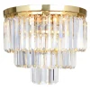 Zumaline Wszystkie Lampy Sufitowe^Lampa sufitowa glamour złota AMEDEO 25 cm