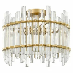 Zumaline Wszystkie Lampy Sufitowe^Lampa sufitowa glamour złota ALEXANDRIA