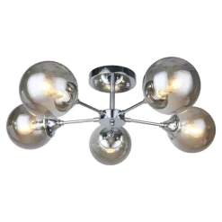 Best Krislamp Lampa sufitowa kule chrom FRIDA 5