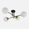 Krislamp Wszystkie Lampy Sufitowe^Lampa sufitowa kule czarno-złota DORADO 4