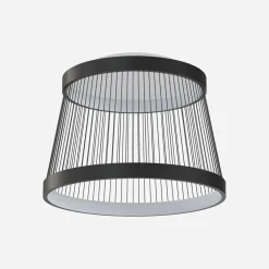 Zumaline Wszystkie Lampy Sufitowe^Lampa sufitowa LED czarna BALU z pilotem