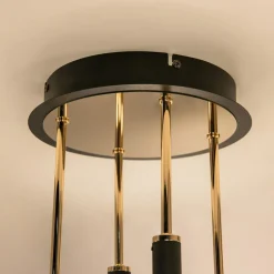 Zumaline Wszystkie Lampy Sufitowe^Lampa sufitowa LED LARA czarno-złota