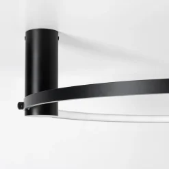Zumaline Wszystkie Lampy Sufitowe^Lampa sufitowa LED pierścieniowa czarna HORIK 60 cm
