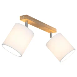 Spot - Light Listwy Oświetleniowe|Wszystkie Lampy Sufitowe^Lampa sufitowa listwa 2-punktowa abażur biały DRINO