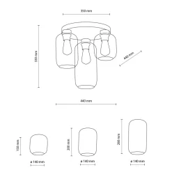 Clearance TK Tomasz Krywult Lampa sufitowa MARCO GREEN 3