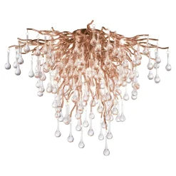 New Paul Neuhaus Lampa sufitowa miedźiana ICICLE 50x50 cm