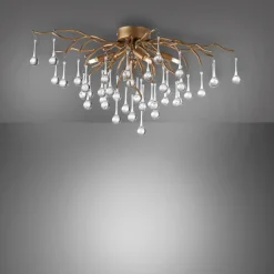 Online Paul Neuhaus Lampa sufitowa miedziana ICICLE 30x60 cm
