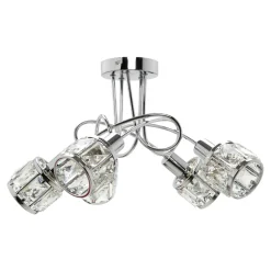Krislamp Wszystkie Lampy Sufitowe^Lampa sufitowa NELA 5 chrom