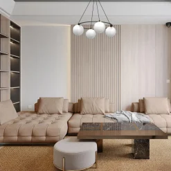 Sale Luminex Lampa wisząca 4 kule czarno-złota BALLO IV