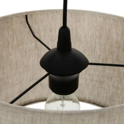 Online TK Tomasz Krywult Lampa wisząca abażur len PALON