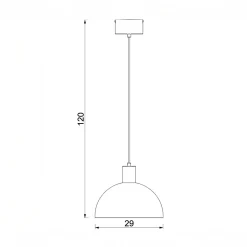 Discount Luminex Lampa wisząca beżowa HANDA I
