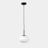 domiluce Lampy Wiszące^Lampa wisząca biały klosz biało-czarna UFO 20 cm
