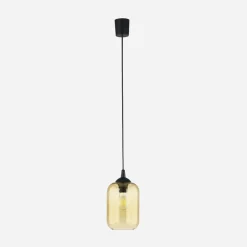 Clearance TK Tomasz Krywult Lampa wisząca bursztynowy klosz MIX fi 14 cm