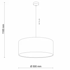 Clearance TK Tomasz Krywult Lampa wisząca ciemnoszara EARTH 50 cm