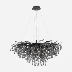 Paul Neuhaus Lampy Wiszące^Lampa wisząca czarna ICICLE