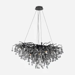 Paul Neuhaus Lampy Wiszące^Lampa wisząca czarna ICICLE