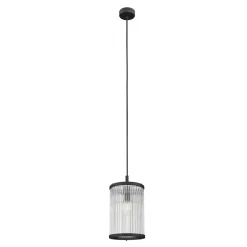 Clearance Zumaline Lampa wisząca czarna SERGIO 15 cm