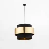 Best TK Tomasz Krywult Lampa wisząca czarno-złota CALISTO NEW fi 50 cm