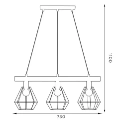 Luminex Lampy Wiszące^Lampa wisząca designerska VASTRA III