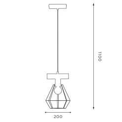 New Luminex Lampa wisząca designerska VASTRA I