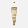 Best Zumaline Lampa wisząca do salonu glamour złota LUXE 160 cm
