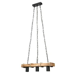 Lampy Wiszące^Lampa wisząca drewniana LAGUN III