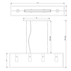Luminex Lampy Wiszące^Lampa wisząca FRAME 6695
