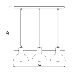 Luminex Lampy Wiszące^Lampa wisząca industrial czarno-złota ESTATE III