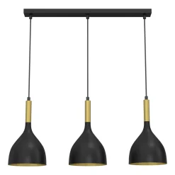 Luminex Lampy Wiszące^Lampa wisząca kielich czarno-złota NOAK III