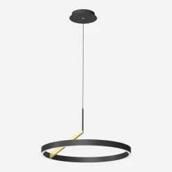 Best Zumaline Lampa wisząca LED czarna MALU z pilotem