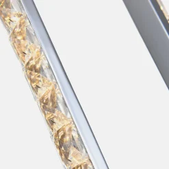 Best Zumaline Lampa wisząca LED owalna chrom HARLEY
